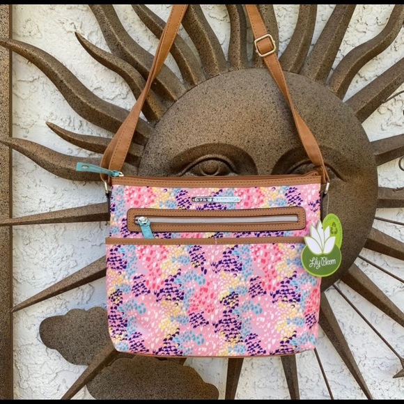 Lily Bloom Bags Lily Bloom Spring Pink Girly Rainbow Crossbody Bag